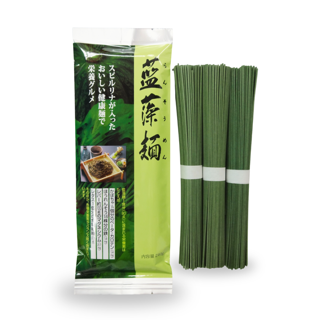 藍藻麺(スピルリナ麺)
