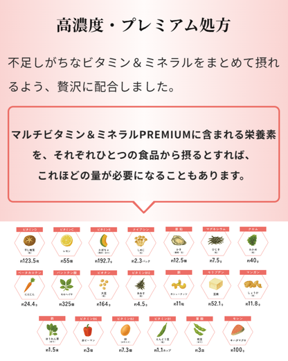 マルチビタミン&ミネラルPREMIUM