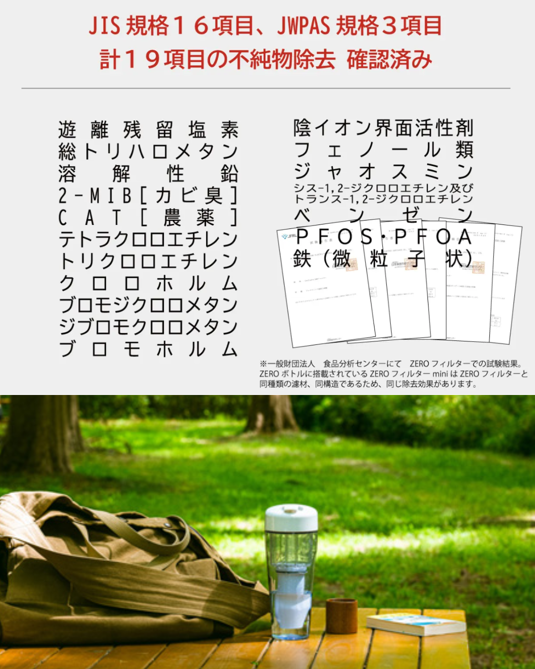 ZEROボトル / ZEROフィルターmini